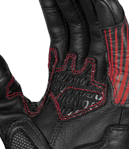 Rynox Tornado Pro 4 Gloves - Carbon Edition Black Red