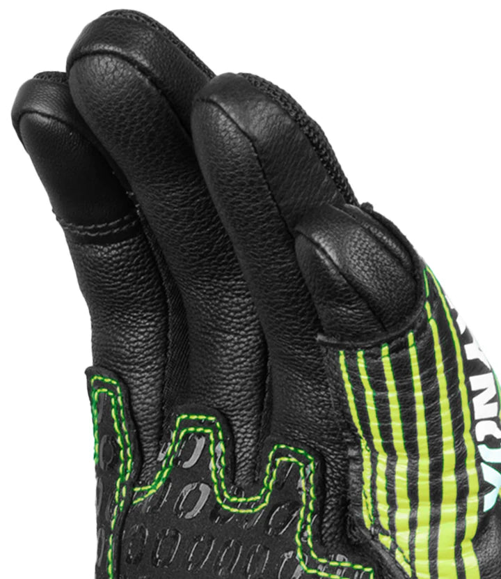 Rynox Tornado Pro 4 Gloves - Carbon Edition Hiviz Green