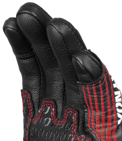 Rynox Tornado Pro 4 Gloves - Carbon Edition Black Red