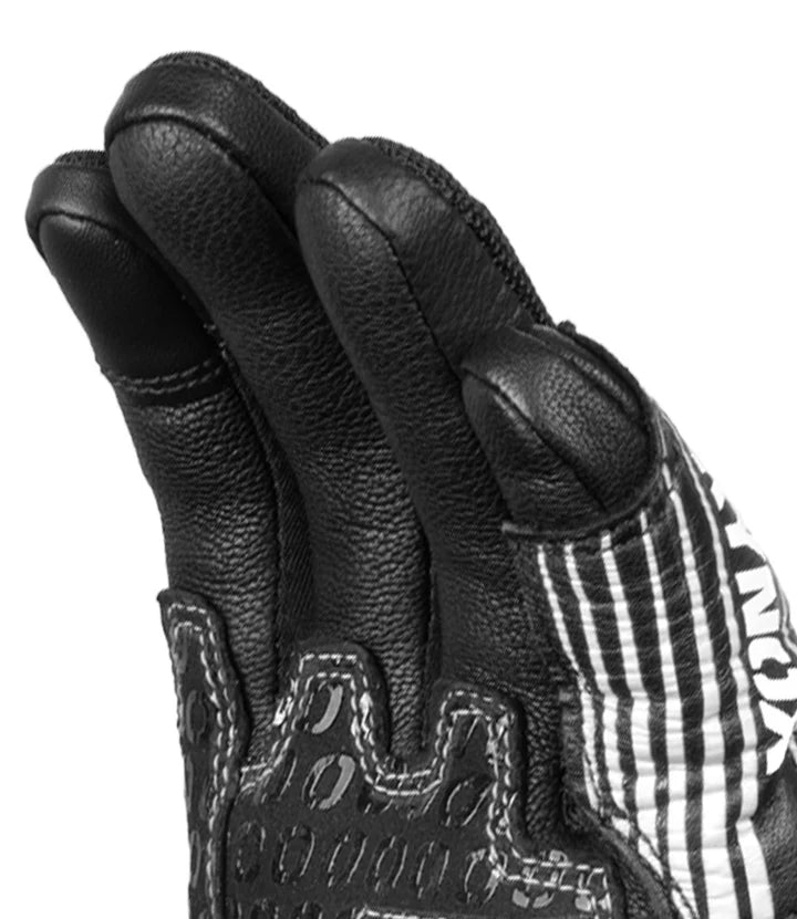 Rynox Tornado Pro 4 Gloves - Carbon Edition Black White
