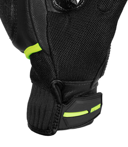 Rynox Tornado Pro 4 Gloves - Carbon Edition Hiviz Green