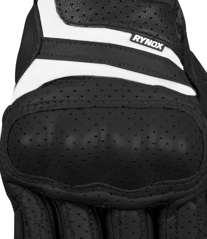 Rynox Air GT SP Black White Gloves - AH Helmets