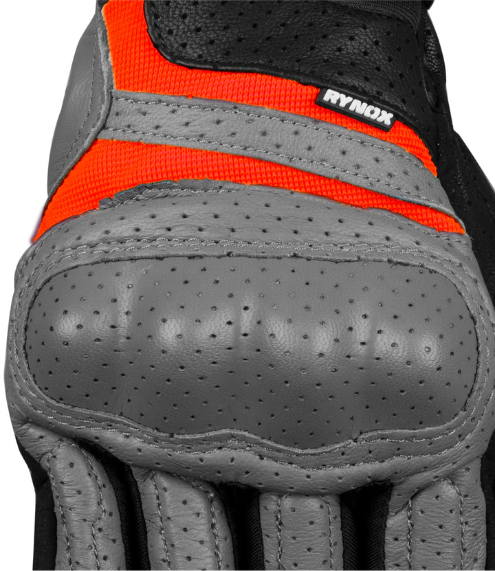 Rynox Air GT SP Grey Orange Gloves - AH Helmets