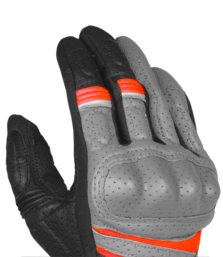 Rynox Air GT SP Grey Orange Gloves - AH Helmets