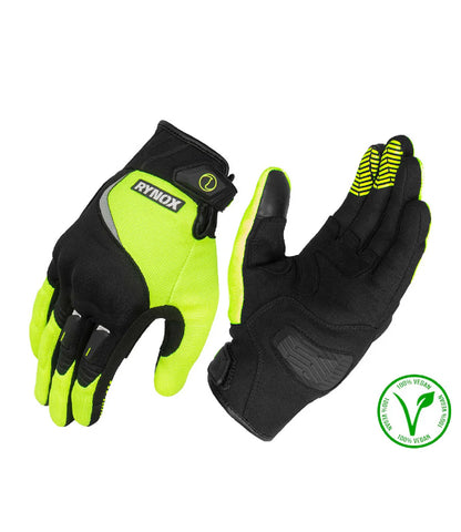 Rynox Helium GT Flo Yellow Gloves