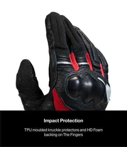Rynox AIR GT 2 GLOVES BLACK-RED