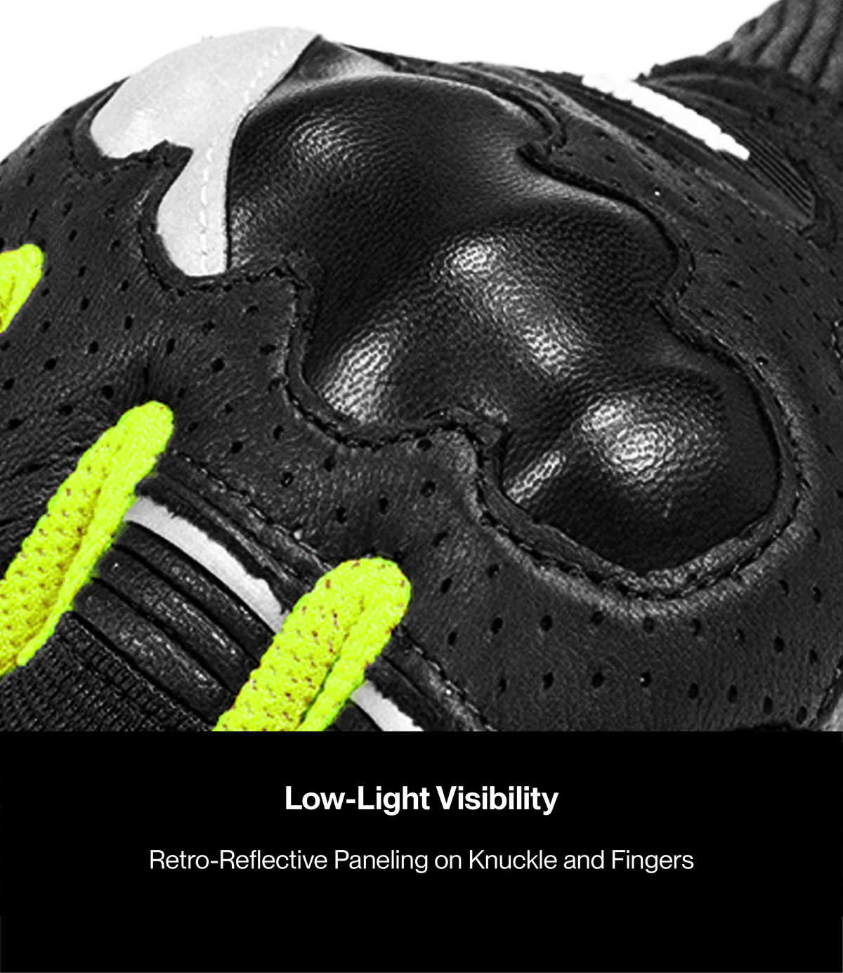 Rynox AIR GT 2 GLOVES BLACK - HI VIZ GREEN