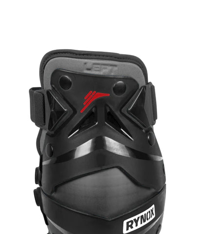 Rynox Bastion Bionic Knee Guards (Black Red) - AH Helmets
