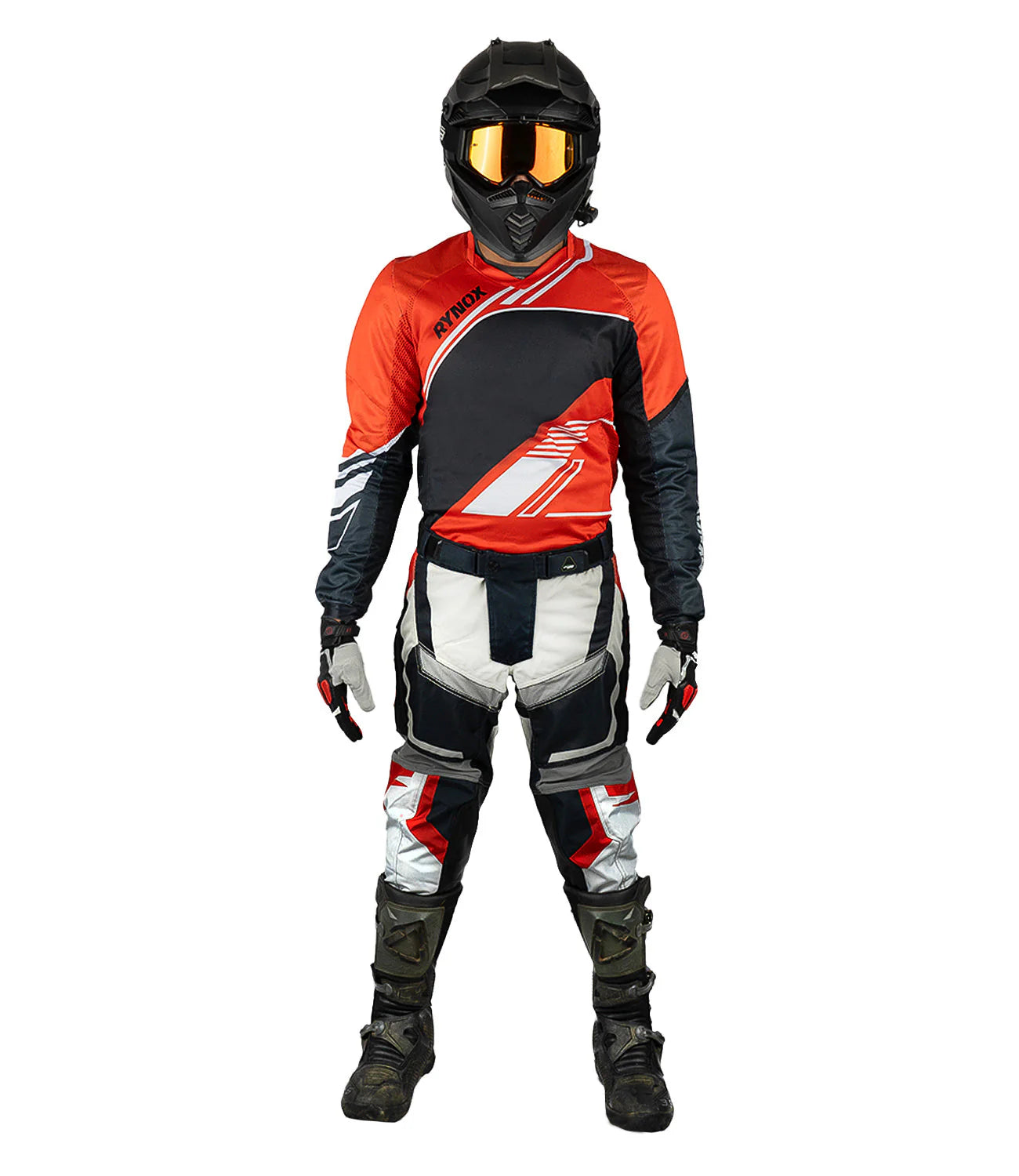 Rynox Frontier Pro Offroad Red /Black Jersey - AH Helmets