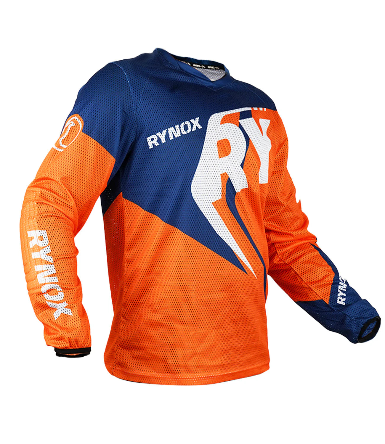 Rynox Switchback Neo Offroad Jersey Hi-Viz Orange Blue - AH Helmets