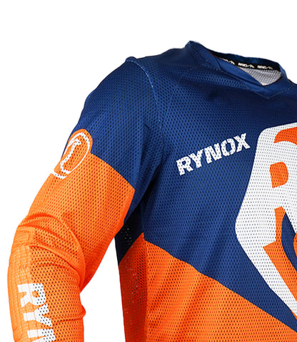 Rynox Switchback Neo Offroad Jersey Hi-Viz Orange Blue - AH Helmets