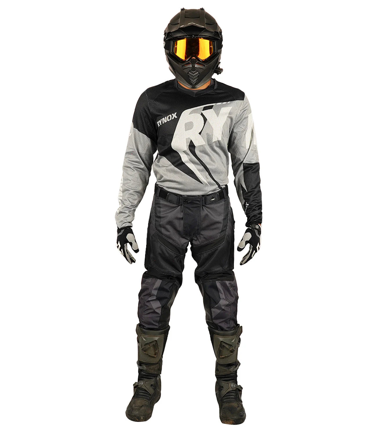 Rynox Switchback Neo Offroad Jersey Black Grey