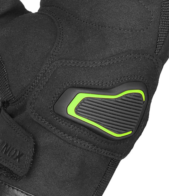 Rynox Helium GT 2 Black-Hi Viz Green Gloves - AH Helmets