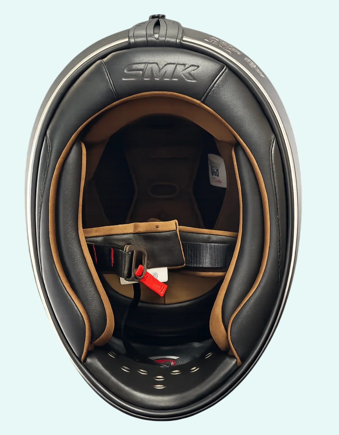 SMK Retro Unicolor Solid Matt Black With Tinted Visor (MA220)
