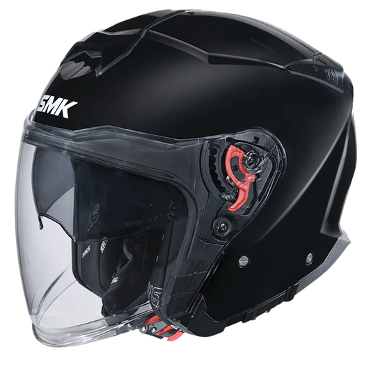 SMK GTJ Solid Matt Black Helmet(MA200) - AH Helmets