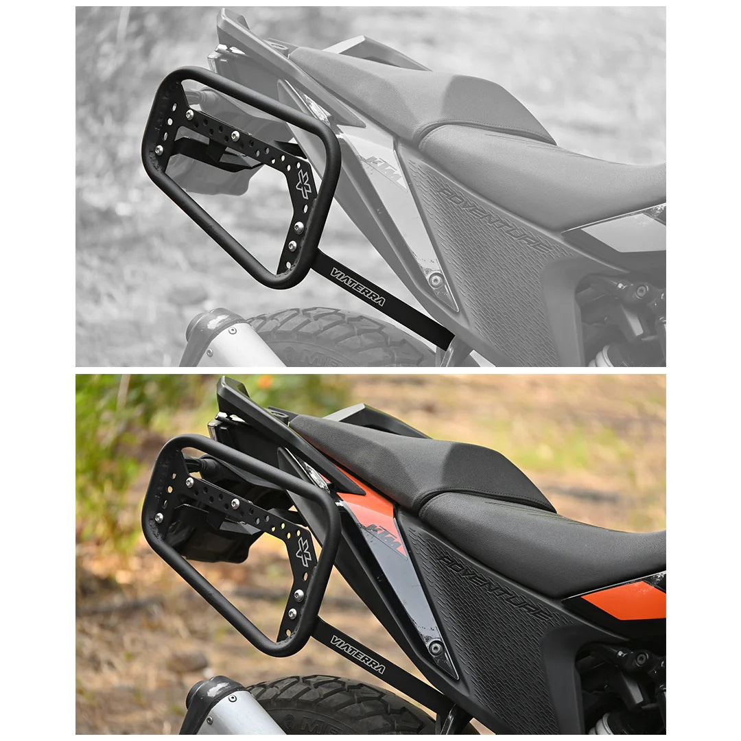 VIATERRA SADDLEBAG RACK FOR KTM ADVENTURE 250/390 (2020-2024) - AH Helmets