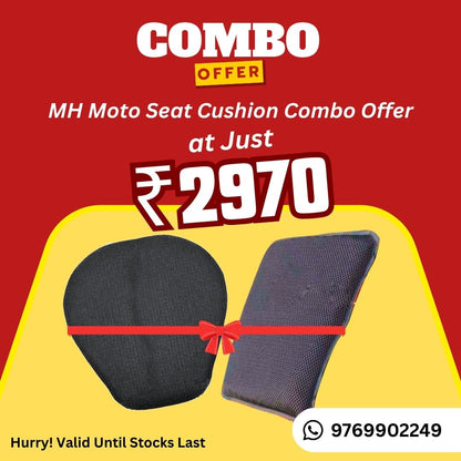 MH Moto Easy Bum Sports Seat Cushion Combo