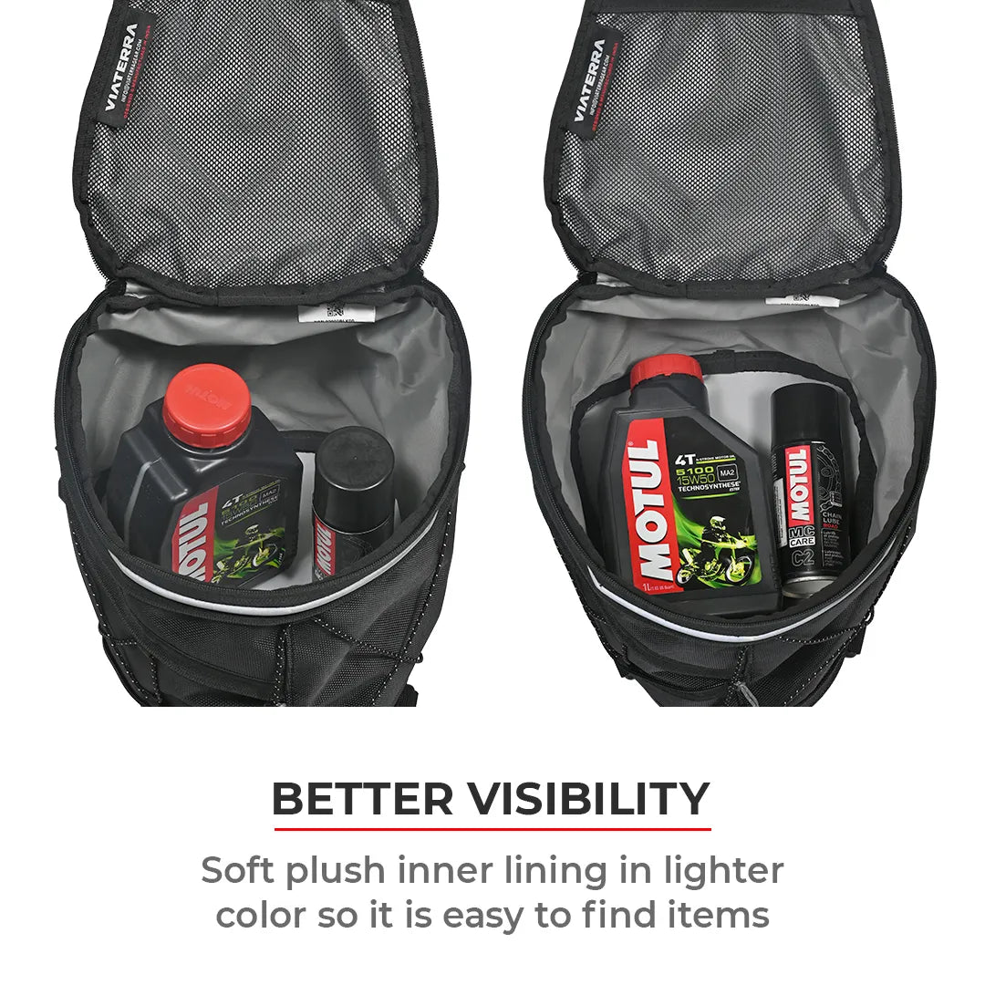 ViaTerra Seaty Motorcycle Tailbag - AH Helmets