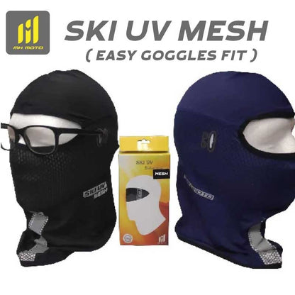 Ski UV Mesh Balaclava ( Easy goggles fit )