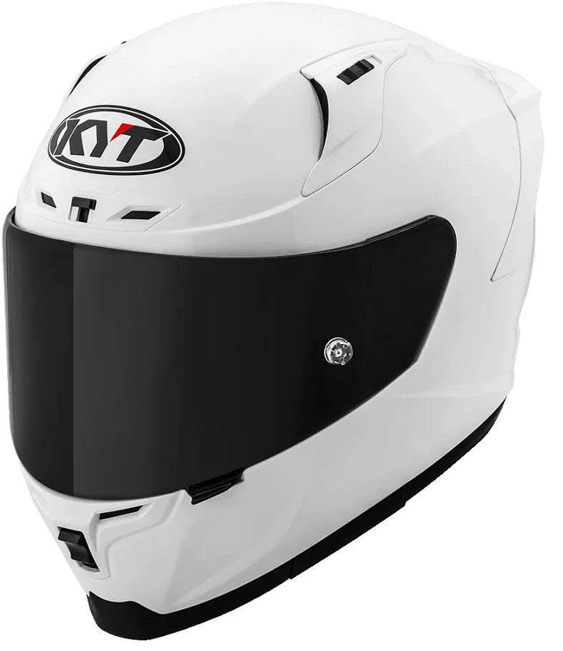 KYT Striker 2SV Plain Gloss White Helmet