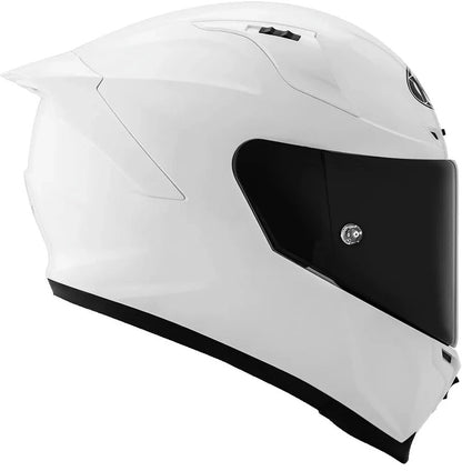 KYT Striker 2SV Plain Gloss White Helmet