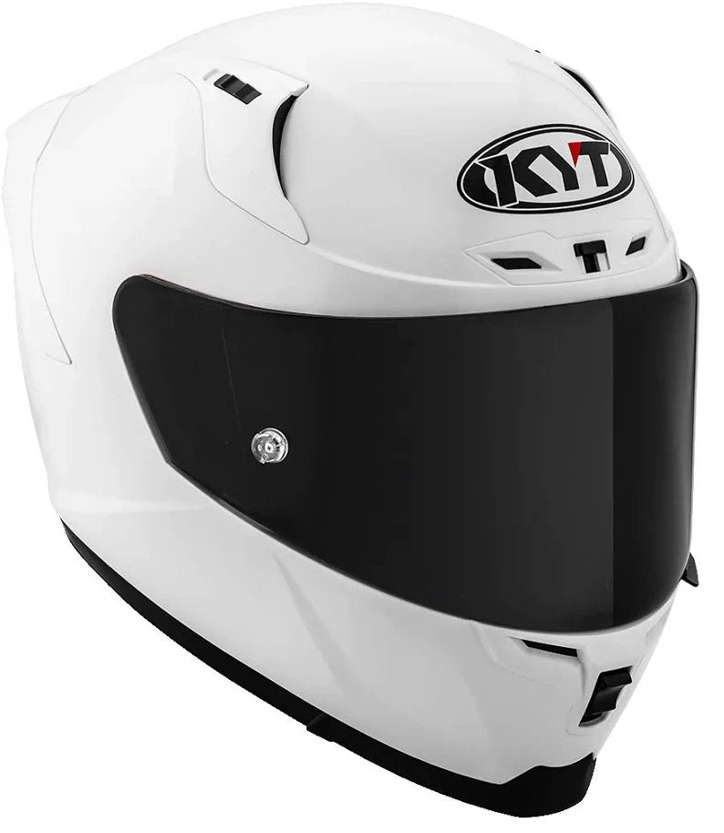KYT Striker 2SV Plain Gloss White Helmet