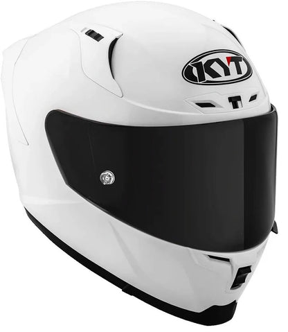 KYT Striker 2SV Plain Gloss White Helmet