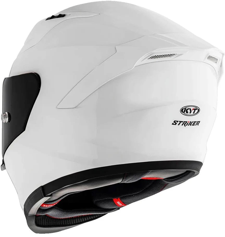 KYT Striker 2SV Plain Gloss White Helmet