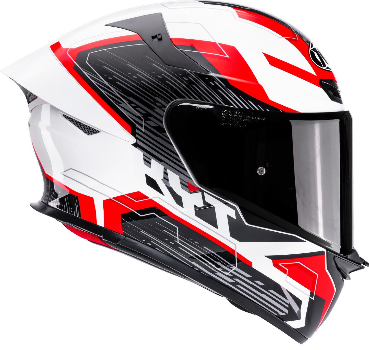 KYT TT REVO SPEEDING WHITE RED HELMET