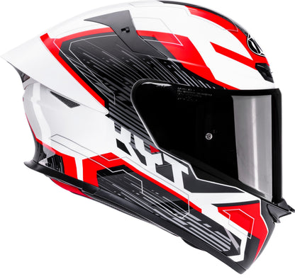 KYT TT REVO SPEEDING WHITE RED HELMET