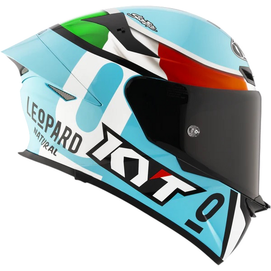 KYT TT Revo Leopard Replica Tricolore Helmet