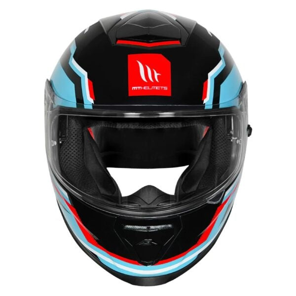MT Thunder3 Pro Blaze Gloss Blue Helmet - AH Helmets