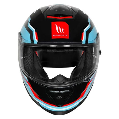 MT Thunder3 Pro Blaze Gloss Blue Helmet - AH Helmets