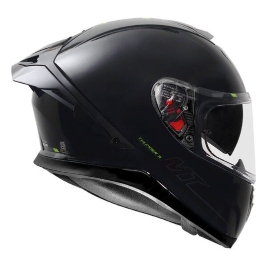 MT Thunder3 Pro Solid Gloss Black Helmet - AH Helmets