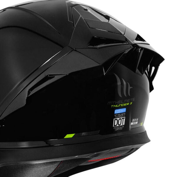 MT Thunder3 Pro Solid Gloss Black Helmet - AH Helmets