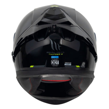 MT Thunder3 Pro Solid Gloss Black Helmet - AH Helmets