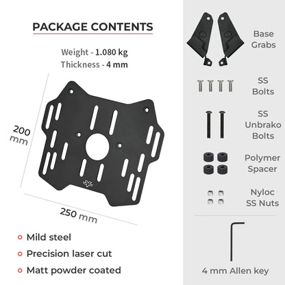 VIATERRA TOP BOX ADAPTER PLATE FOR KTM ADVENTURE 250/390 (2020-2024) - AH Helmets
