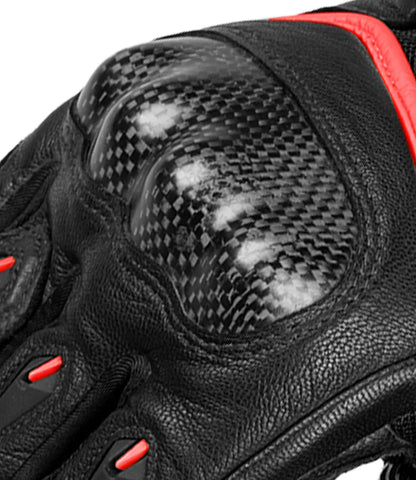 Rynox Tornado Pro 4 Gloves - Carbon Edition Black Red