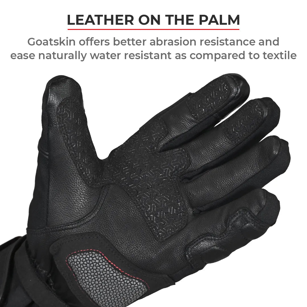 ViaTerra Tundra – Waterproof Black Gloves - AH Helmets
