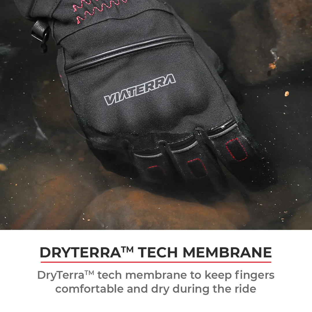 ViaTerra Tundra – Waterproof Black Gloves - AH Helmets