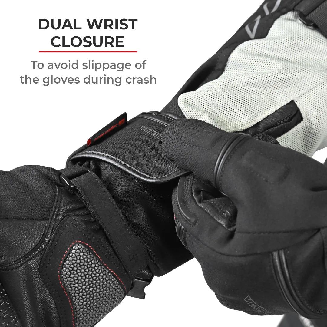 ViaTerra Tundra – Waterproof Black Gloves - AH Helmets