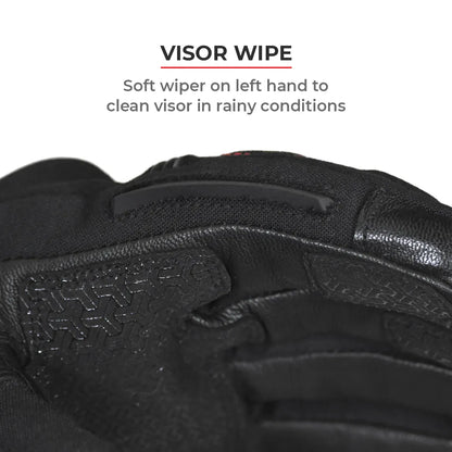 ViaTerra Tundra – Waterproof Black Gloves - AH Helmets
