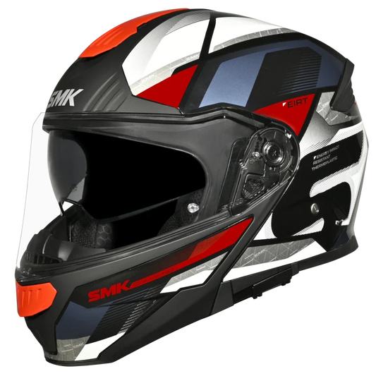 SMK Gullwing Venture Gloss Black White Red (GL213) Helmet