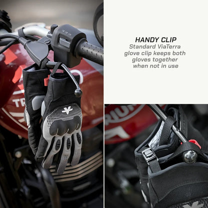 ViaTerra Miller Urban Riding Gloves-Black