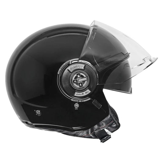 MT Viale Solid Gloss Black Helmet - AH Helmets