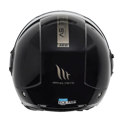 MT Viale Solid Gloss Black Helmet