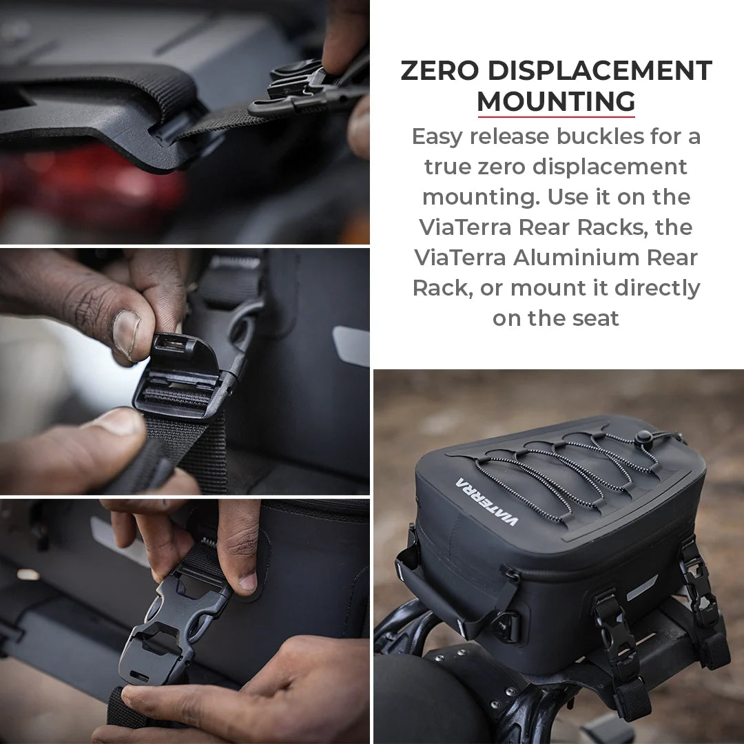 ViaTerra 100% waterproof tail/Seat bag 6L (Universal)