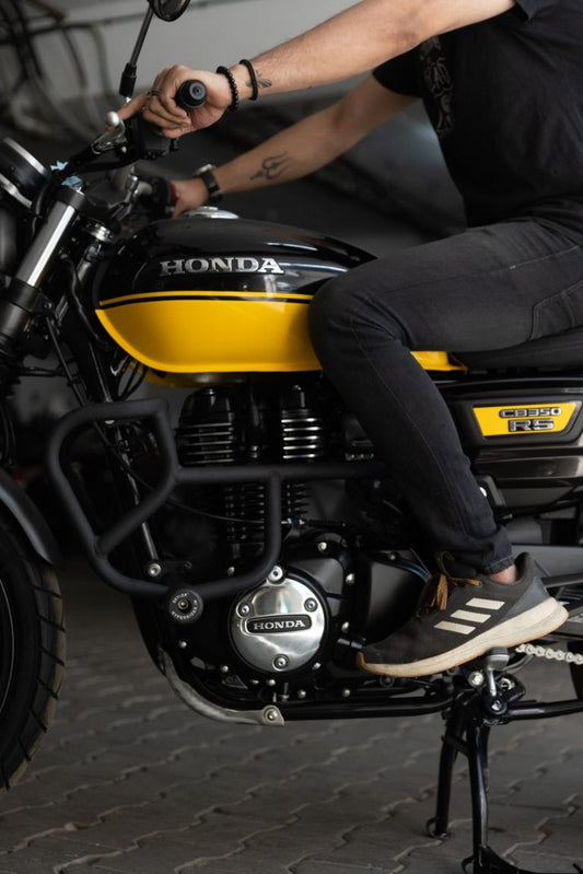 Hyperrider Honda CB350 Crash Guard with Slider Type-3