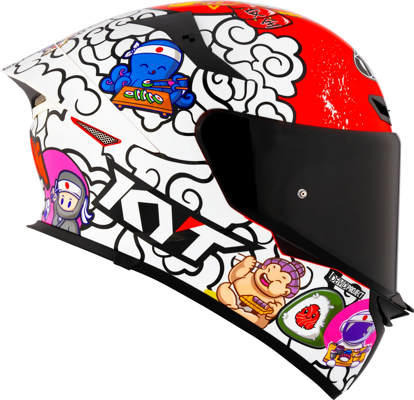 KYT TT Revo Sushi Time Gloss Helmet