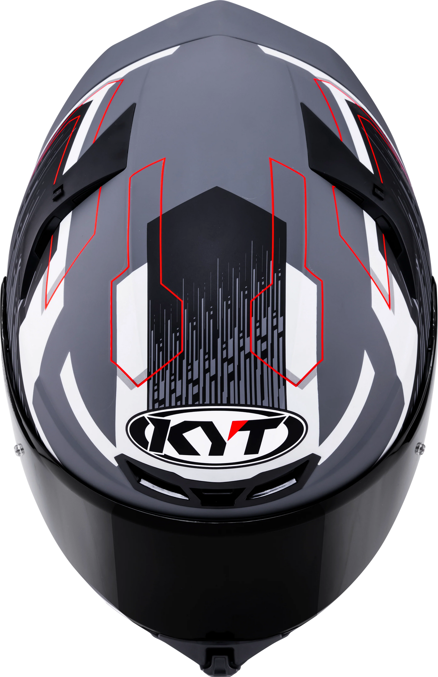 KYT TT Revo Speeding Matt GRL Grey Red Helmet